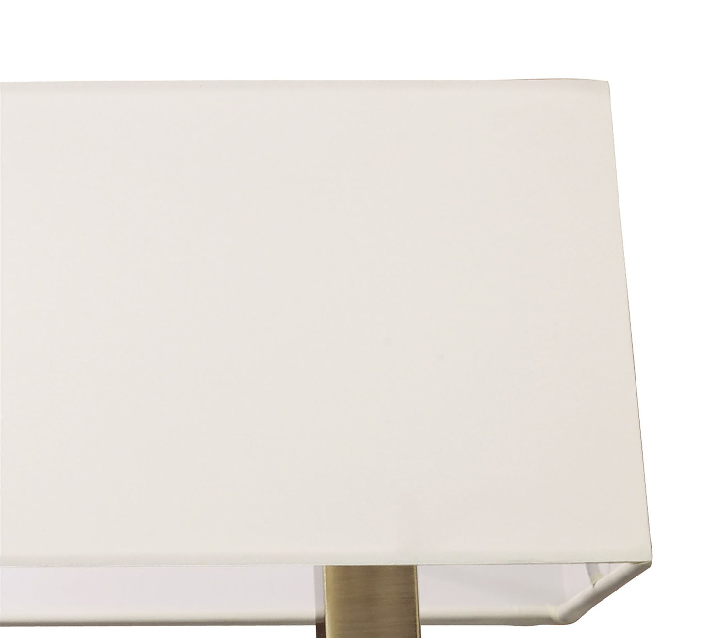 Mantra Akira Wall Light Switched 3 Light E14, Antique Brass with Cream Shade