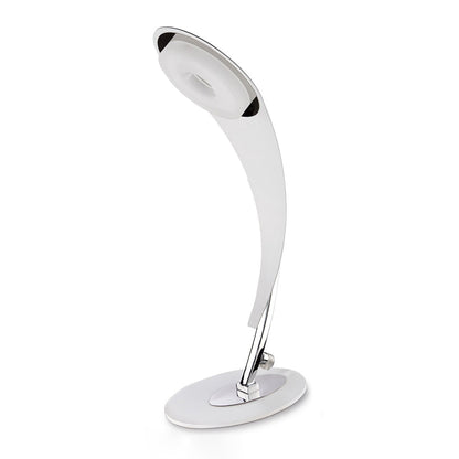 Mantra Fusion Tess Table Lamp 1 Light 5W LED 3000K, 450lm, Matt White/Frosted Acrylic/Polished Chrome, 3yrs Warranty