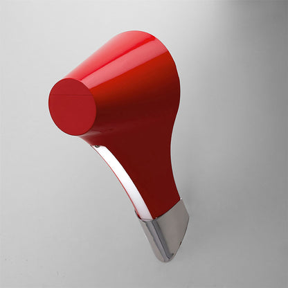 Mantra M1567 Ora Wall Light 1 Light E27, Gloss Red/White Acrylic/Polished Chrome