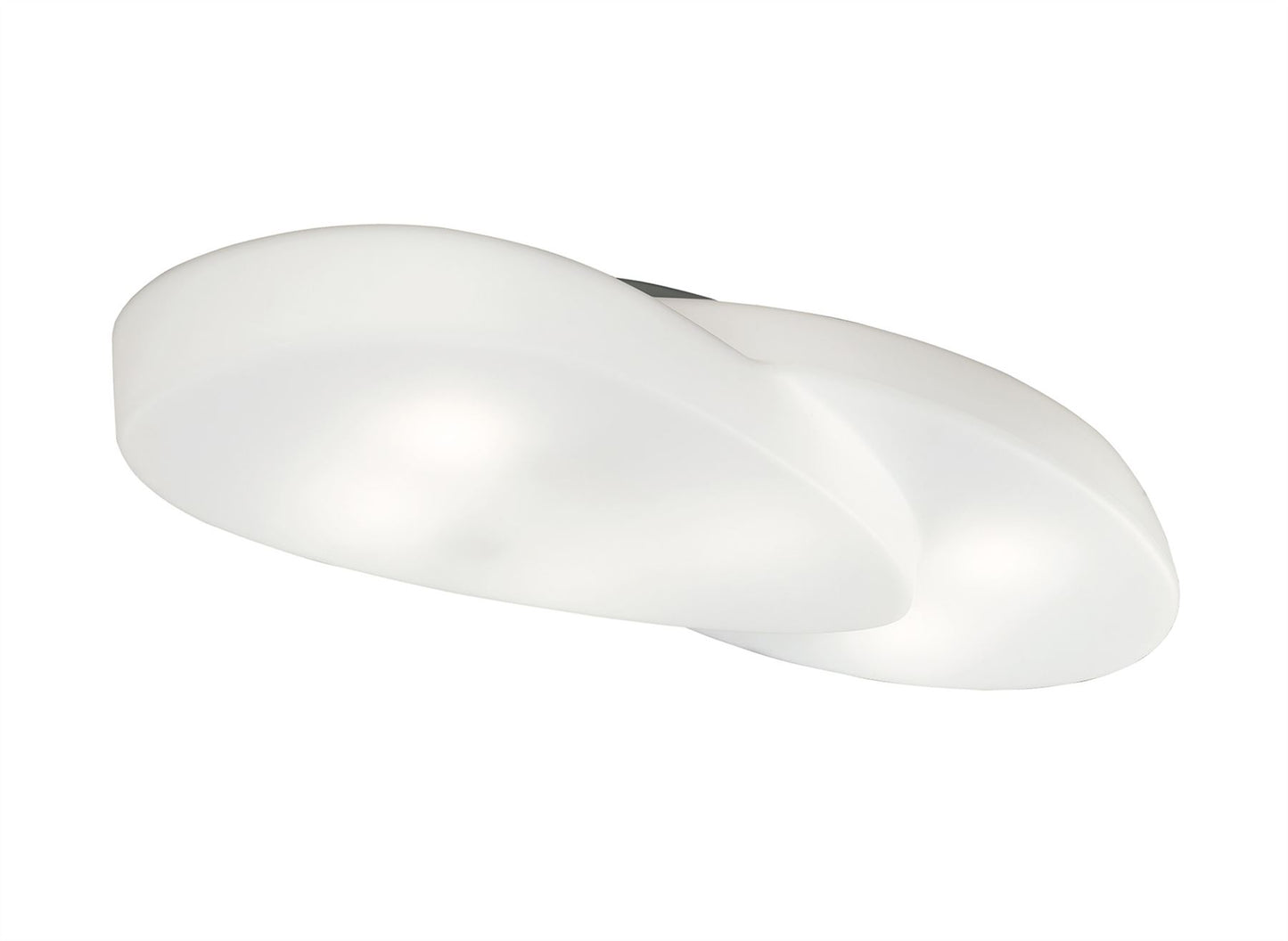 Mantra M1892 Ufo Ceiling 6 Light E27 Outdoor IP44, Matt White/Opal White