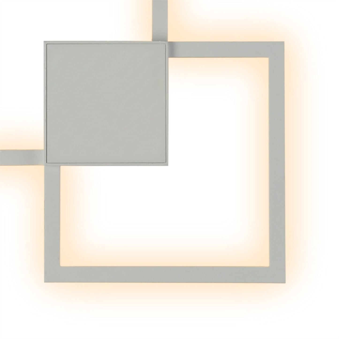 Mantra Fusion Double Ceiling/Wall Light, 48W LED, 3000K, 3600lm, White, 3yrs Warranty