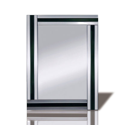 Diyas Home Armonie 60cm x 80cm Triple Strip Detailed Mirror (Can Only Be Shipped On A Pallet, Additional Charges May Apply.) Mirrors