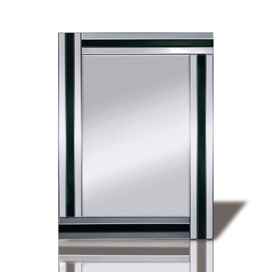Diyas Home Armonie 60cm x 80cm Triple Strip Detailed Mirror (Can Only Be Shipped On A Pallet, Additional Charges May Apply.) Mirrors