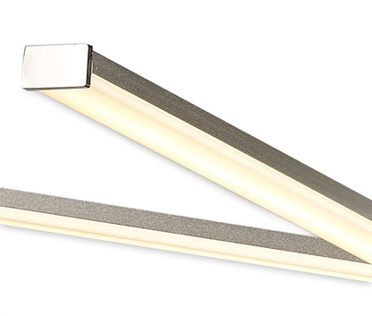 Mantra M5913 Star LED Pendant 69cm Round 42W 3000K, 3700lm, Dimmable Silver/Frosted Acrylic/Polished Chrome, 3yrs Warranty