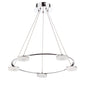 Mantra Fusion Nimbus 60cm Pendant 5 Light 25W LED 3000K, 2200lm, Polished Chrome/Frosted Acrylic, 3yrs Warranty