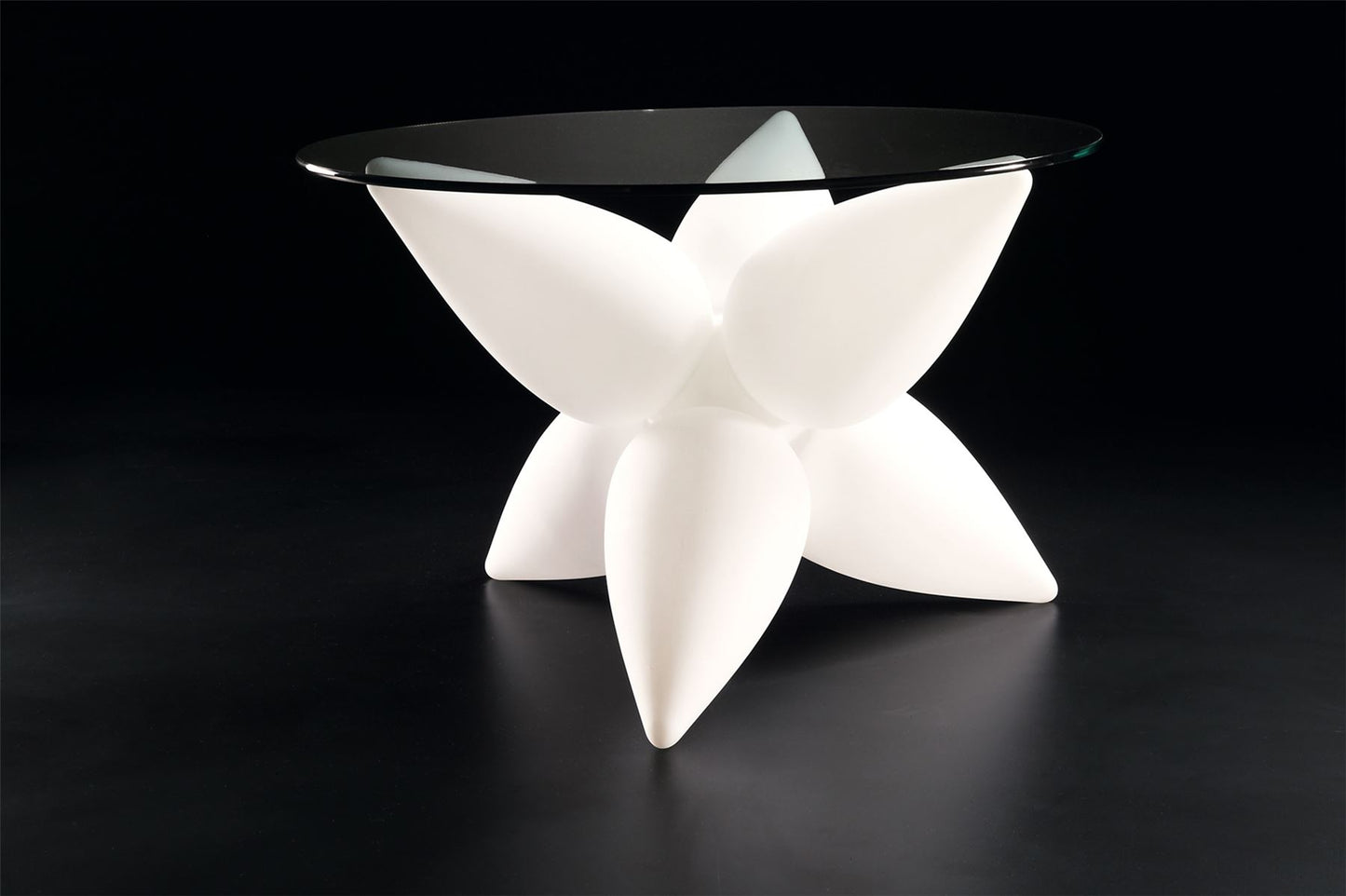 Mantra M1496 Palma Table 6 Light E27 Outdoor Glass/ IP44, Opal White/Clear Glass