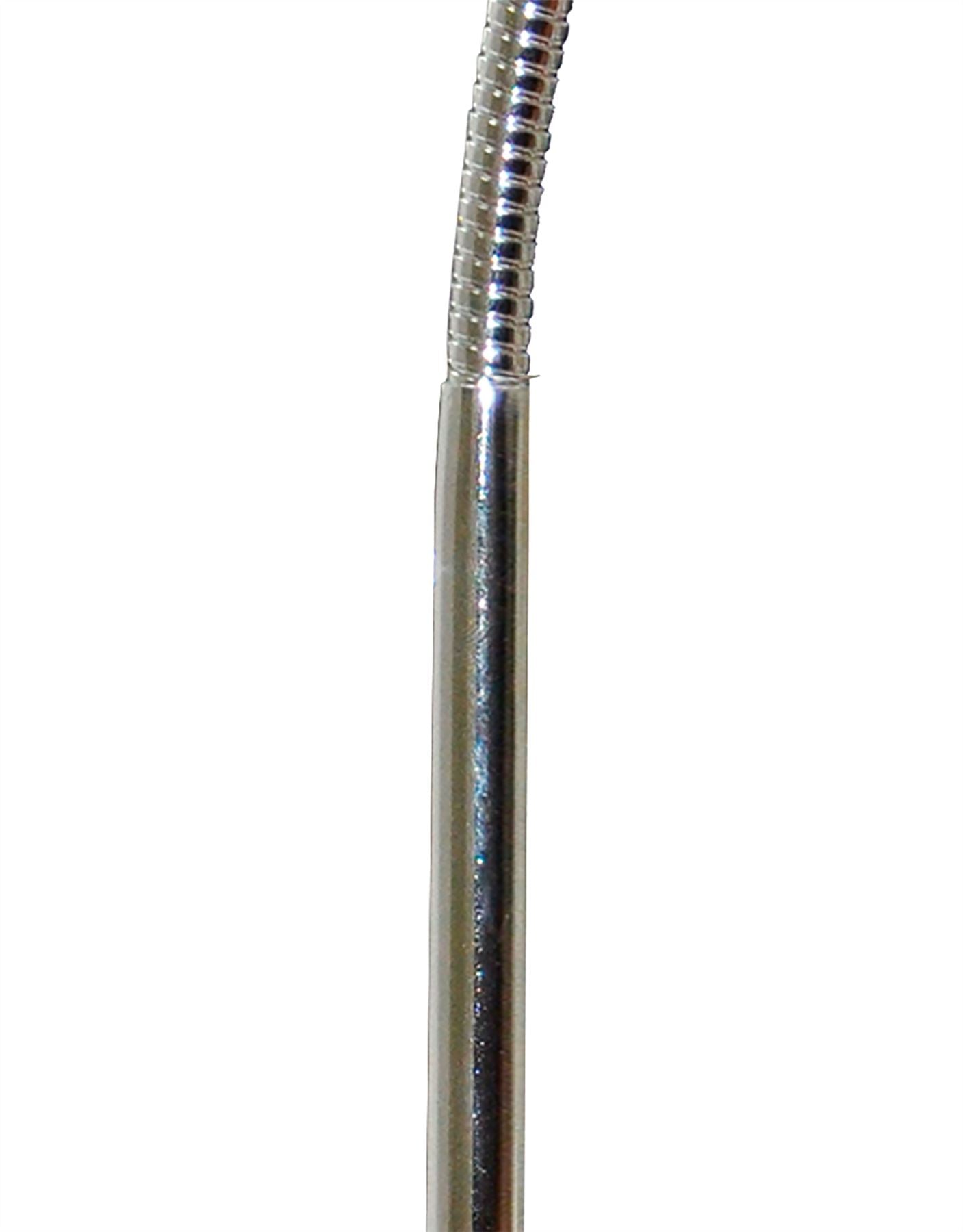 Mantra Fusion Tobias Table Lamp 1 Light 3W LED 3000K, 300lm, Satin Nickel/Frosted Acrylic/Polished Chrome, 3yrs Warranty