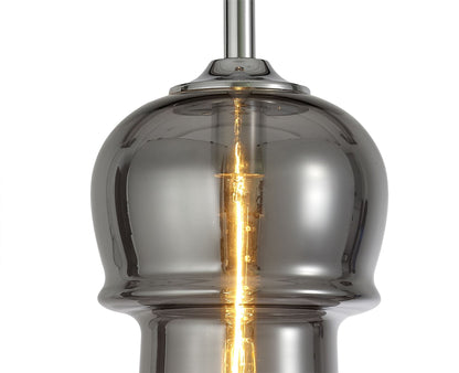 Mantra Sonata Pendant 29cm Round, 1 x E27, Polished Chrome/Graphite
