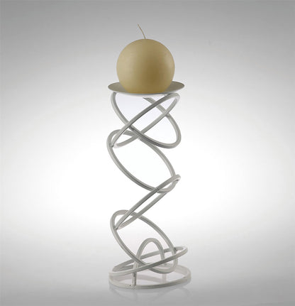 Diyas Home (DH) Zodiac Candle Holder 28cm White Art
