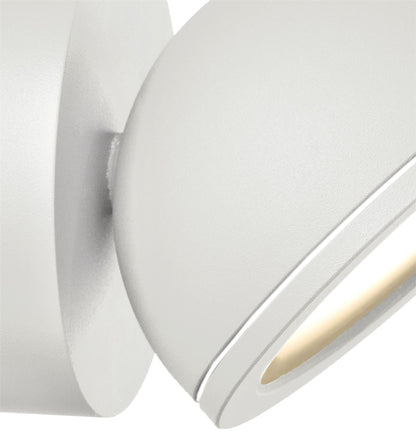 Mantra Everest Wall Light, 1 x GX53 (Max 10W, Not Included), IP54, White, 2yrs Warranty