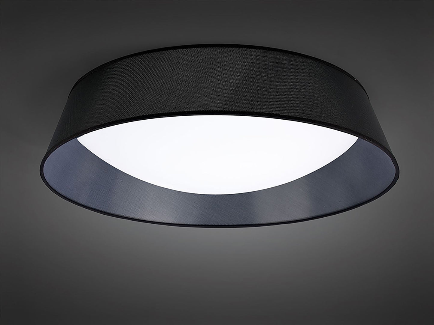 Mantra Nordica Plafones M4967 Nordica Ceiling 60W LED 90cm Black 3000K, 4200lm, White Acrylic with Black Shade, 3yrs Warranty