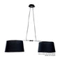 Mantra M5307 Habana Linear Pendant 2 Light with Adjustable Body WITHOUT SHADE E27 Black/Polished Chrome