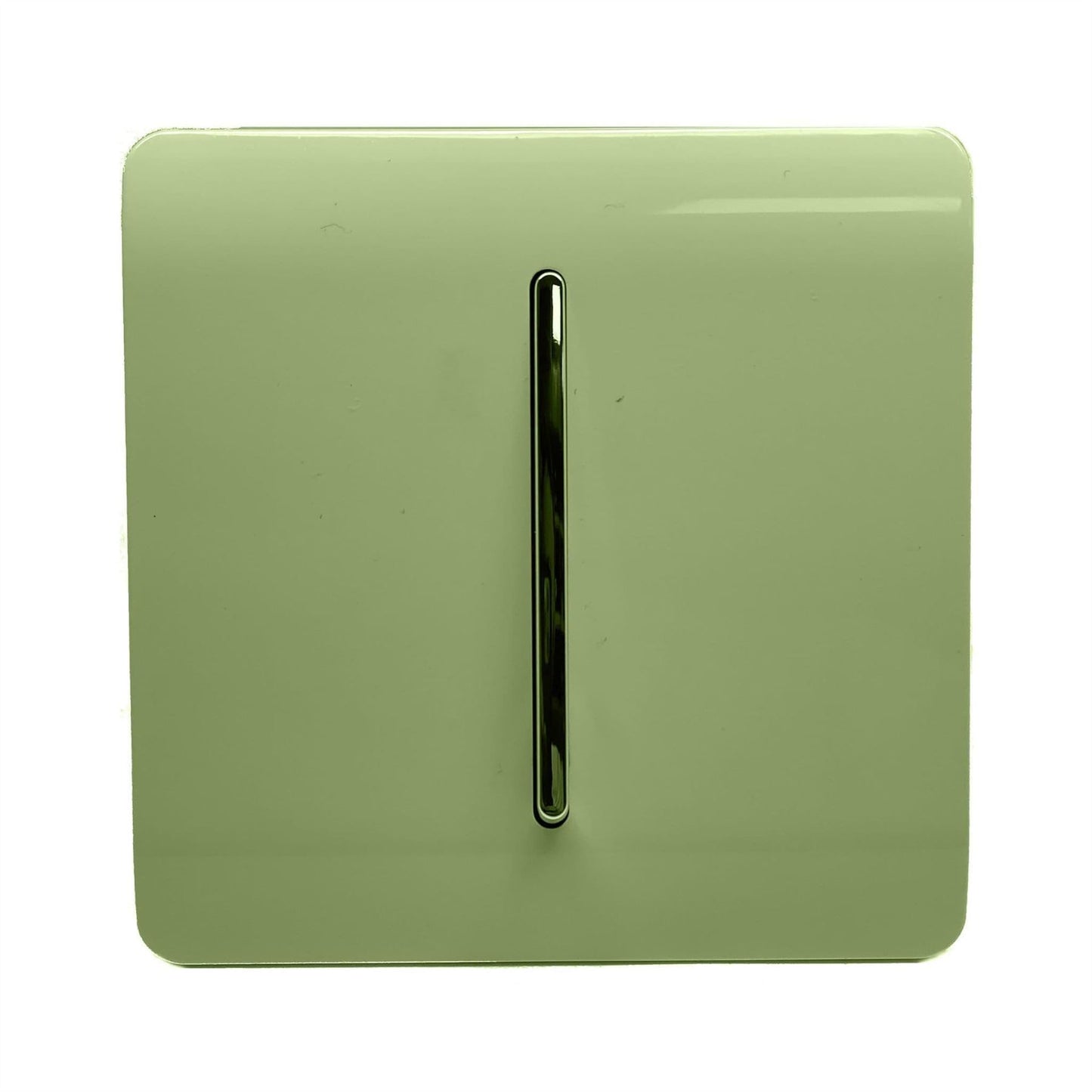 Trendi 1 Gang 3 Way Intermediate Artistic Modern Glossy 10 Amp Rocker Tactile Moss Green