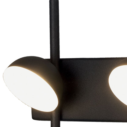 Mantra Adn 2 Light Wall Light, 6W LED, 3000K, 500lm, Black, 3yrs Warranty