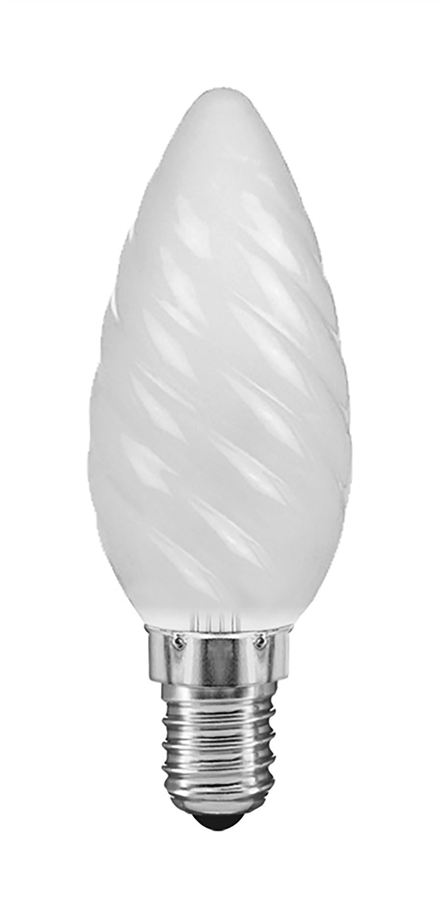 Luxram Candle 35mm Twisted E14 Frosted 60W Incandescent/T Incandescent