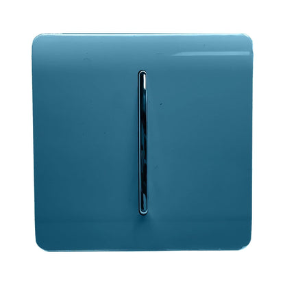 Trendi 1 Gang 3 Way Intermediate Artistic Modern Glossy 10 Amp Rocker Tactile Ocean Blue