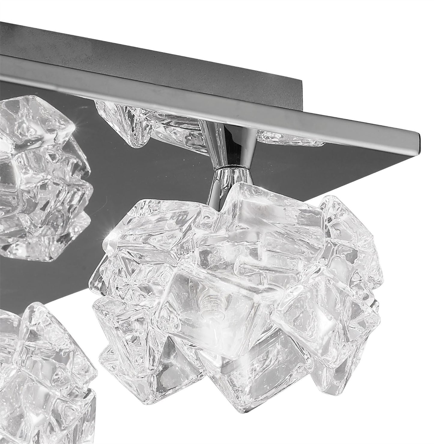 Mantra M3954 Artic Ceiling 4 Light G9 Square, Polished Chrome