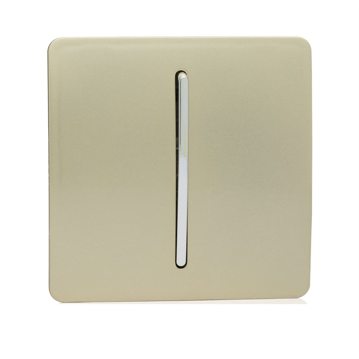 Trendi 1 Gang 2 Way Artistic Modern 10 Amp Rocker Light Switch Gold ART-SS2GO