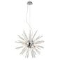 Diyas Tropez 60cm  8 Light G9 Polished Chrome/Glass Ceiling Pendant Light Fitting