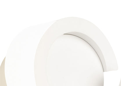 Mantra Tsunami 1 Light Round Wall Light, 12W LED, 3000K, 900lm, Sand White, 3yrs Warranty