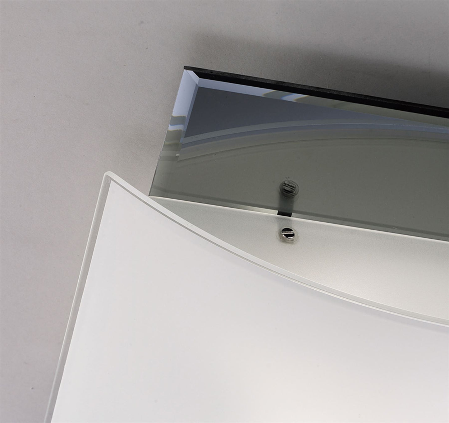 Diyas Vito Flush  3 Light E27 Polished Chrome/Smoked Mirror Ceiling Light Fitting