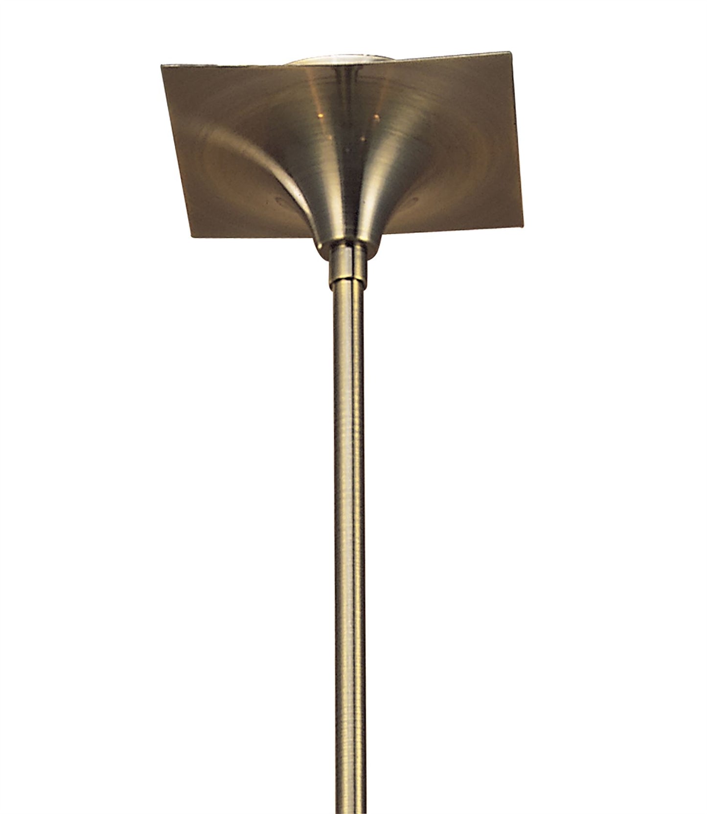 Mantra Flavia 54cm Telescopic Pendant Convertible To Semi Flush Round 4 Light G9, Antique Brass