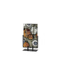 Diyas Home (DH) Ambre Glass Art Vase with Stand Red/Orange/Multi-Colour Glitter