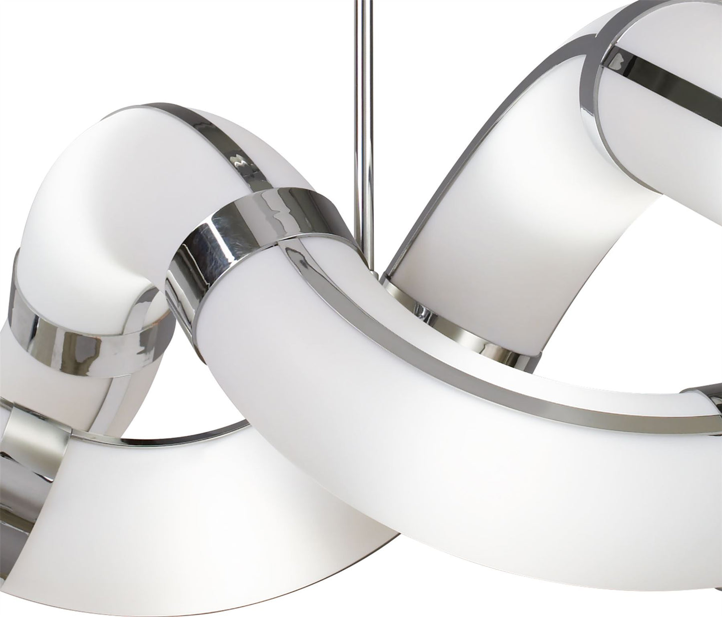 Mantra Guss GU10 Guss Rectangular Telescopic GU10 8 Light L1/SGU10 Twisted, Polished Chrome/White Acrylic, CFL Lamps INCLUDED
