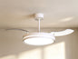 Villena M 49cm 36W LED Dimmable Ceiling Light With Built-In 28W DC Fan, 3000-5000K Remote Control, 5710lm, White, 5yrs Warranty