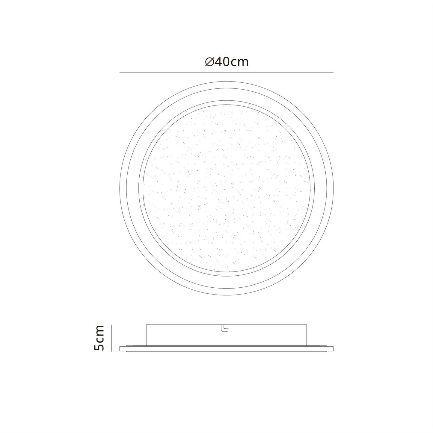 Mantra Tulum 40cm Ceiling Light, 24W LED, 3000-6000K Remote Controlled, 1800lm, White, 3yrs Warranty