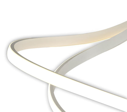 Mantra M6001 Nur Blanco Semi Ceiling 50W LED 3000K, 4000lm, Dimmable White/Frosted Acrylic, 3yrs Warranty - M6001 Ceiling