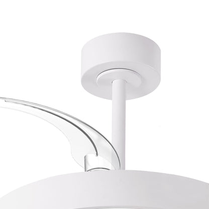 Niseko Fan S 40cm 45W LED Dimmable Ceiling Light With Built-In 25W DC Fan, 2700-5000K Remote Control, 5000lm, White, 5yrs Warranty