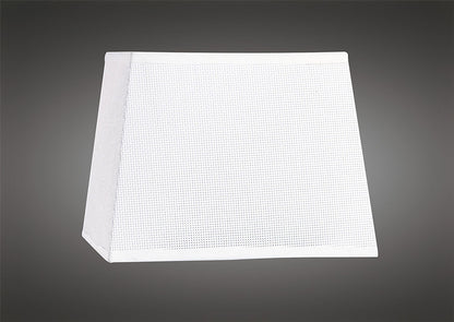 Mantra M5239 Habana White Square Shade 160/200 x 152mm, Suitable for Wall Lights