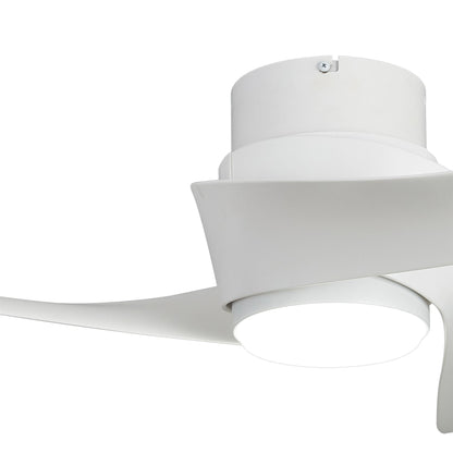 Groenland XS 79.5cm 30W LED Dimmable Ceiling Light With Built-In 24W DC Fan, 2700-5000K Remote Control, 2640lm, White, 5yrs Warranty