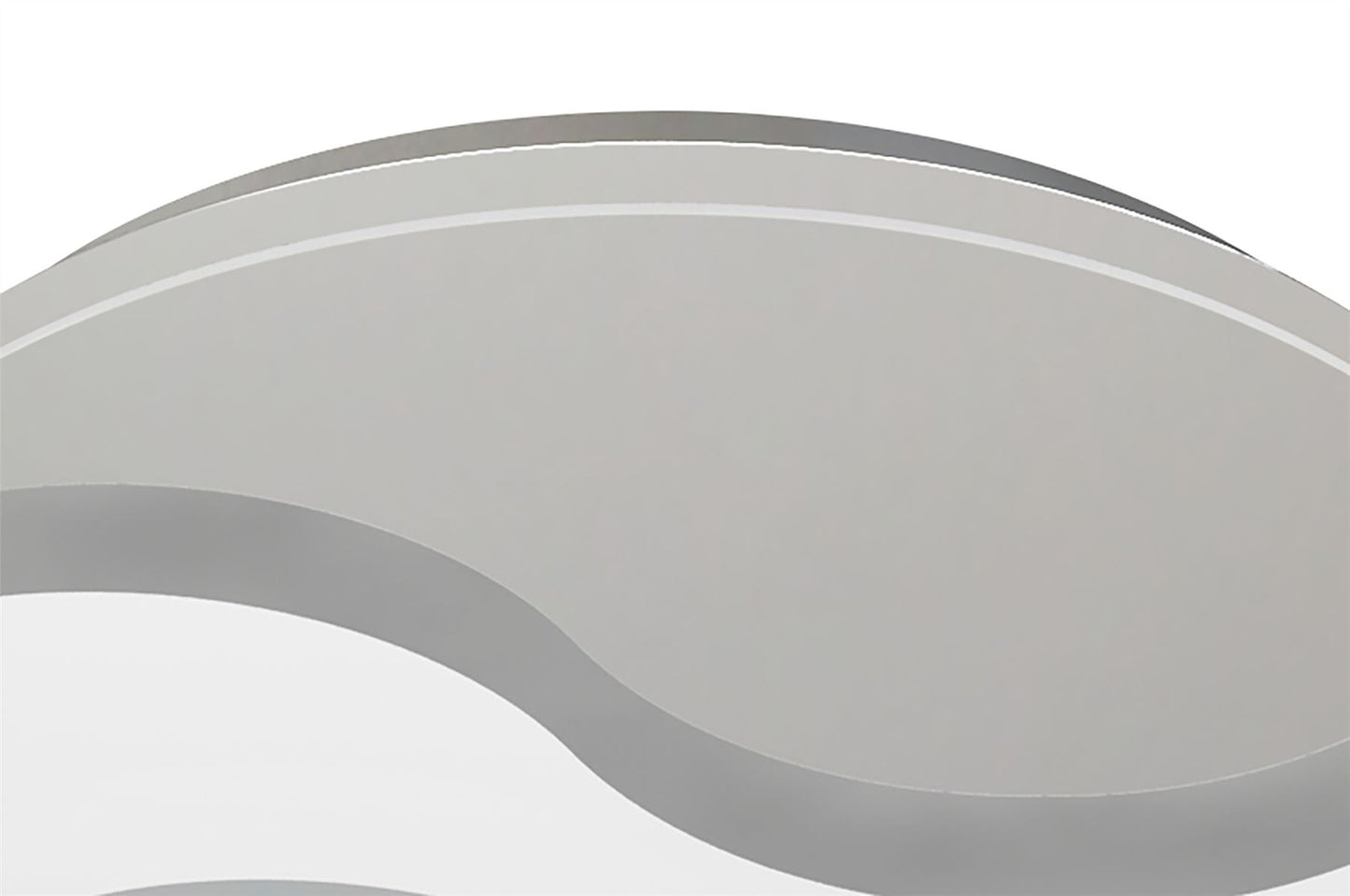 Mantra Fusion Jersey 45cm Ceiling 20W LED Round 3000K, 1800lm, Polished Chrome/Opal White Glass, 3yrs Warranty Ceiling
