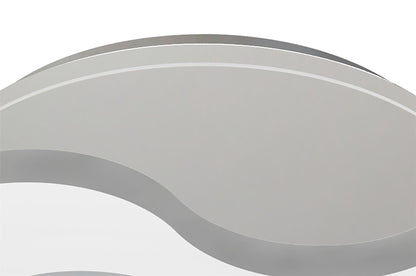 Mantra Fusion Jersey 45cm Ceiling 20W LED Round 3000K, 1800lm, Polished Chrome/Opal White Glass, 3yrs Warranty Ceiling