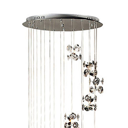 Diyas Nico 55cm  20 Light G4 Polished Chrome/Crystal Ceiling Pendant Light Fitting