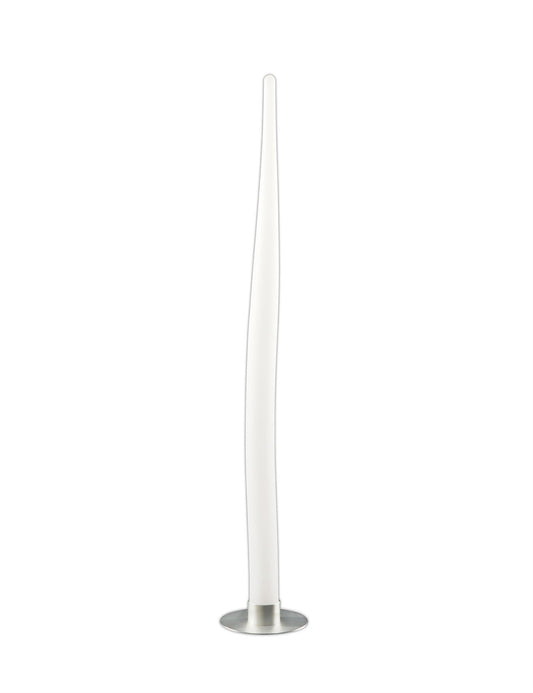 Mantra Estalacta Floor Lamp 1 Light Small Indoor, Silver/Opal White