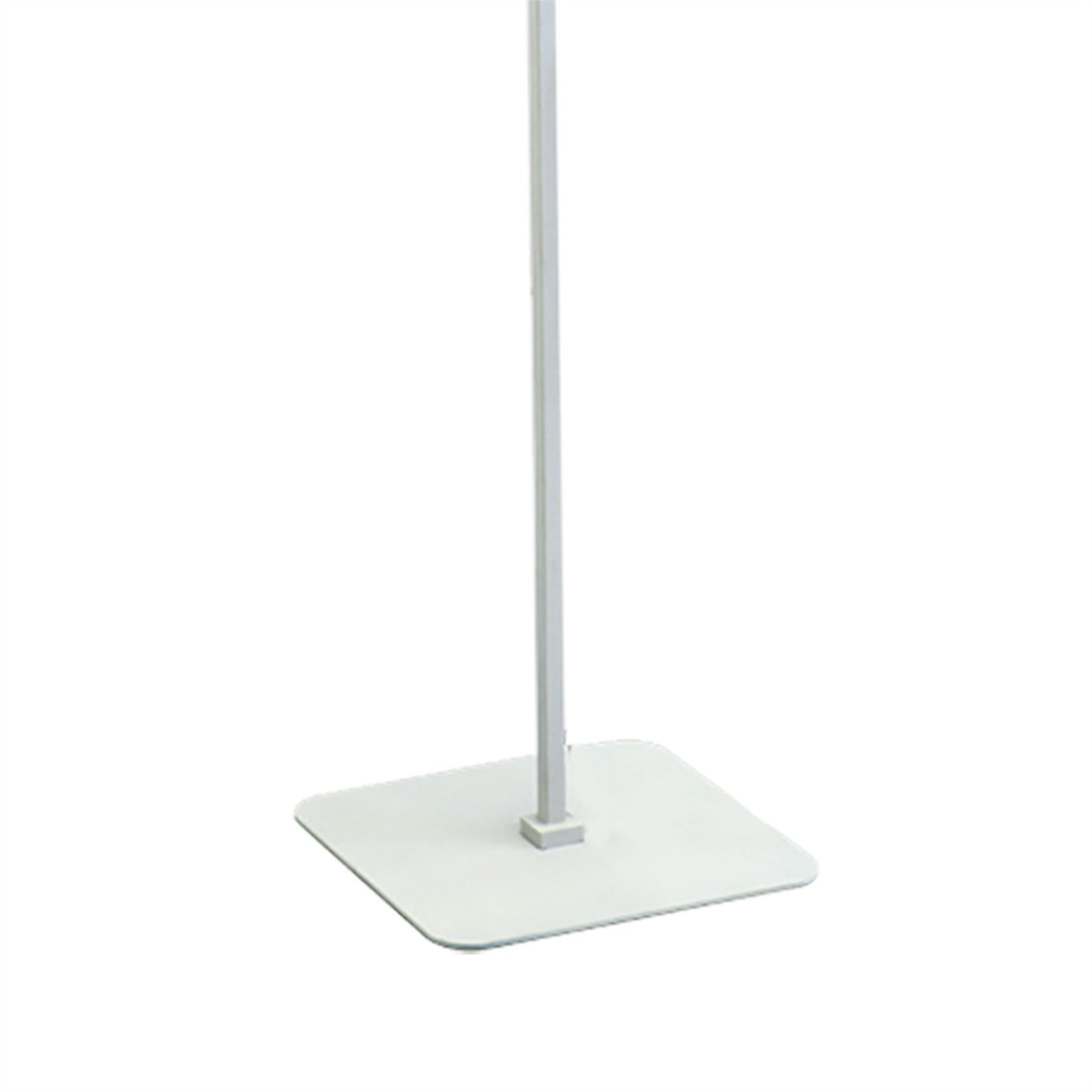 Mantra Habana Floor Lamp Telescopic 1 Light WITHOUT SHADE E27, Matt White/Polished Chrome
