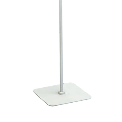 Mantra Habana Floor Lamp Telescopic 1 Light WITHOUT SHADE E27, Matt White/Polished Chrome