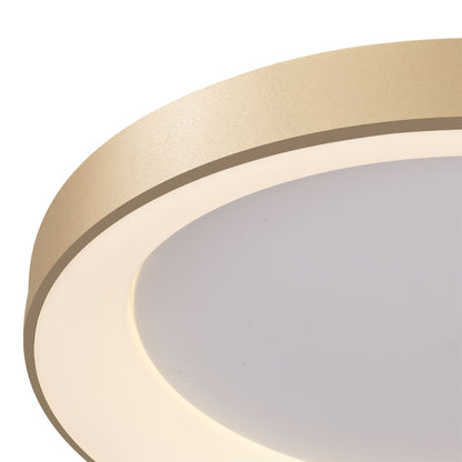 Mantra Fusion Niseko Ring Ceiling 65cm 48W LED, 3000K, 3900lm, Gold, 3yrs Warranty Ceiling