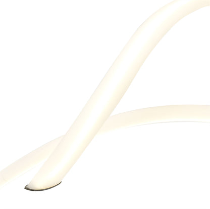 Mantra Armonia Semi Flush Spiral, Dimmable, 60W LED, 3000K, 4500lm, Titanium/Frosted Acrylic, 3yrs Warranty Ceiling