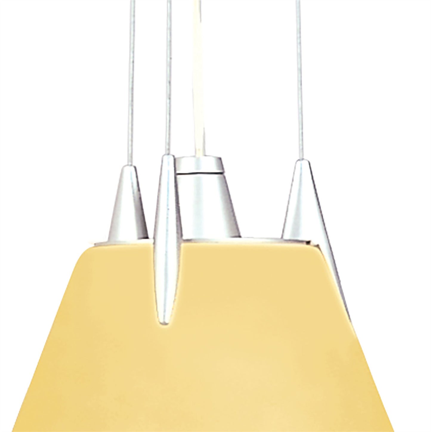 Mantra Hidra 35cm Pendant 1 Light E27, Silver/Frosted Mango Glass