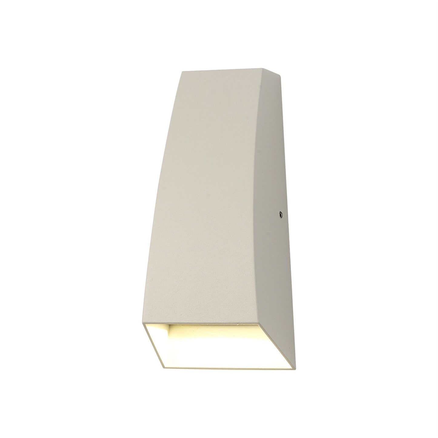 Mantra Fusion Jackson Wall Light, 6W LED, 3000K, 420lm, IP54, Sand White, 3yrs Warranty