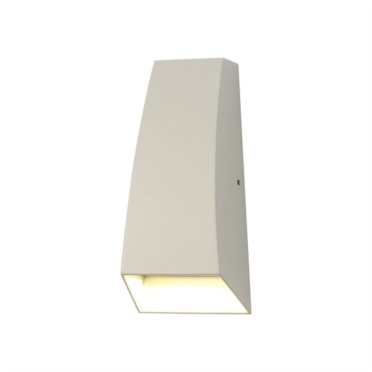 Mantra Fusion Jackson Wall Light, 6W LED, 3000K, 420lm, IP54, Sand White, 3yrs Warranty