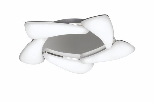 Mantra Mistral LED M3807 Mistral Ceiling 30W LED 3000K, 2700lm, Polished Chrome/Frosted Acrylic, 3yrs Warranty - M3807 Ceiling