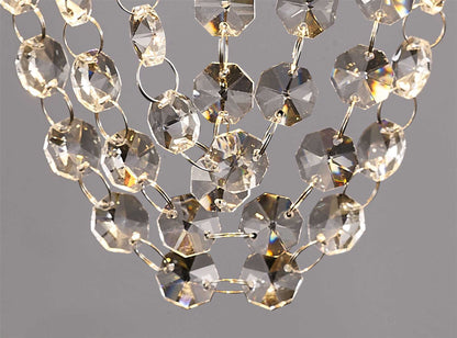 Diyas Camden Wall Light 2 Light G9 Polished Chrome/Mosaic Glass/Crystal