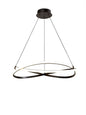 Mantra M5390 Infinity Pendant 42W LED 2800K, 3400lm, Brown Oxide/White Acrylic, 3yrs Warranty