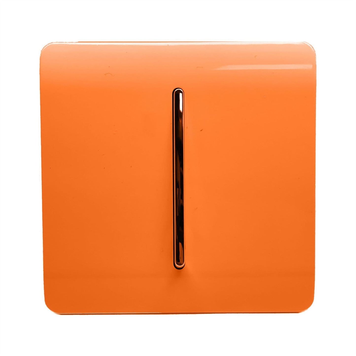 Trendi 1 Gang 3 Way Intermediate Artistic Modern Glossy 10 Amp Rocker Tactile Orange