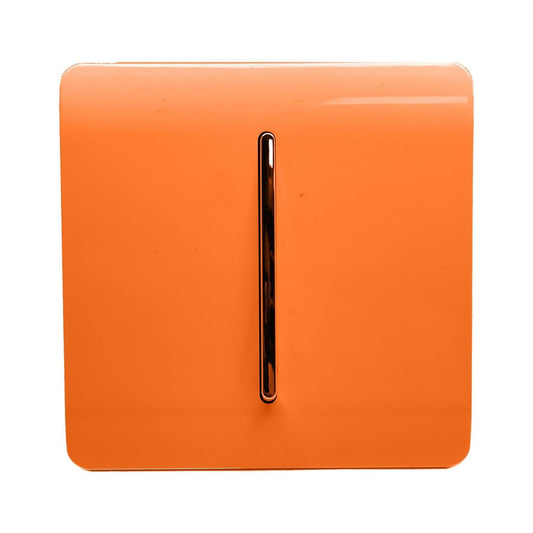 Trendi 1 Gang 3 Way Intermediate Artistic Modern Glossy 10 Amp Rocker Tactile Orange